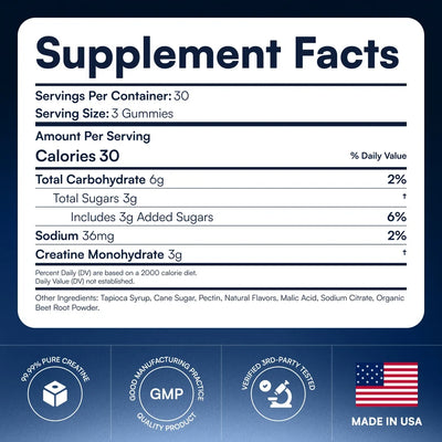 OMNI Creatine Gummy Watermelon Flavor